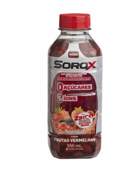 imagem do produto Sorox zero acucares frutas vermelhas 550ml - GENOMMA LAB