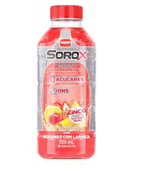 imagem do produto Sorox zero acucares morango com laranja 550ml - GENOMMA LAB