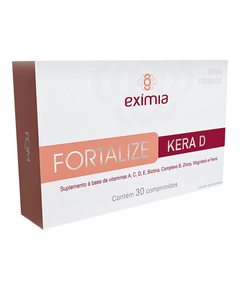 imagem de Suplemento alimentar eximia fortalize kera d 30 comprimidos - FARMOQUIMICA