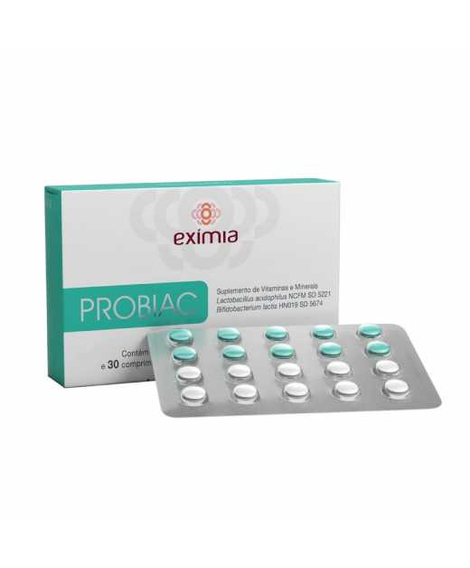 imagem do produto Suplemento Alimentar Eximia Probiac 60 Comprimidos - FARMOQUIMICA