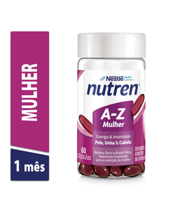 imagem de Suplemento alimentar nutren a-z mulher  60 cápsulas - NESTLE