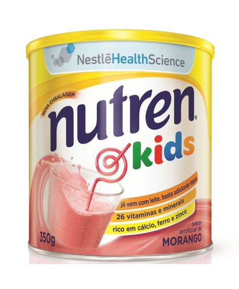 imagem do produto Suplemento alimentar nutren kids sabor morango 350g - NESTLE