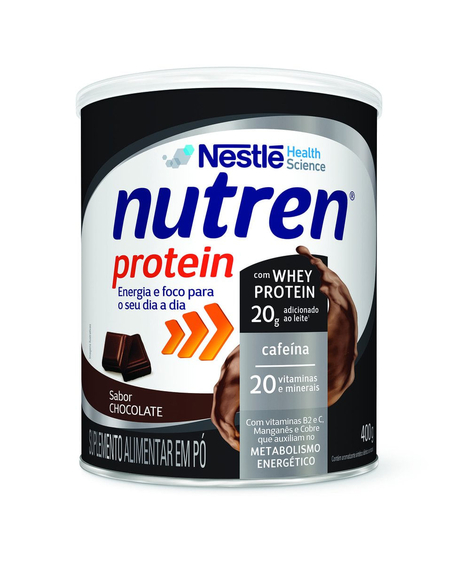 imagem do produto Suplemento alimentar nutren protein chocolate 400g - NESTLE