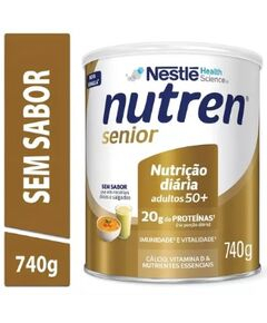 imagem de Suplemento alimentar nutren senior sem sabor 740g - NESTLE