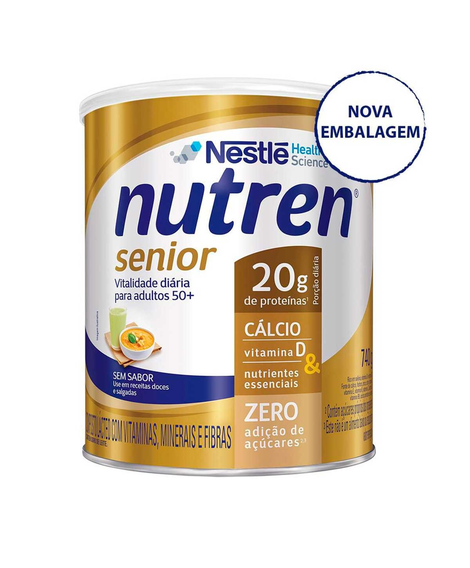 imagem do produto Suplemento alimentar nutren senior sem sabor 740g - NESTLE