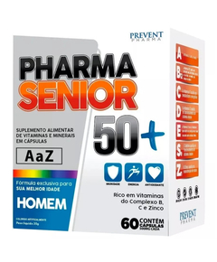 imagem de Suplemento pharma senior homem 50+ 60 capsulas - PREVENT PHARMA