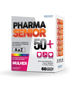 imagem de Suplemento pharma sênior mulher 50+ 60 cápsulas - PREVENT PHARMA