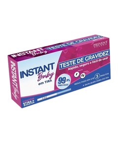 imagem de Teste de gravidez em instant baby tira 1 unidade + coletor - PREVENT PHARMA