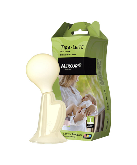 imagem do produto Tira leite materno mercur amarelo  - MERCUR
