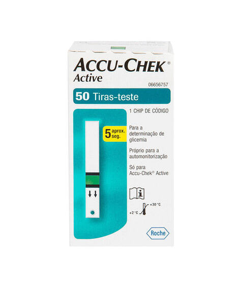 imagem do produto Tiras Accu Chek Active 50 Unidades - ROCHE