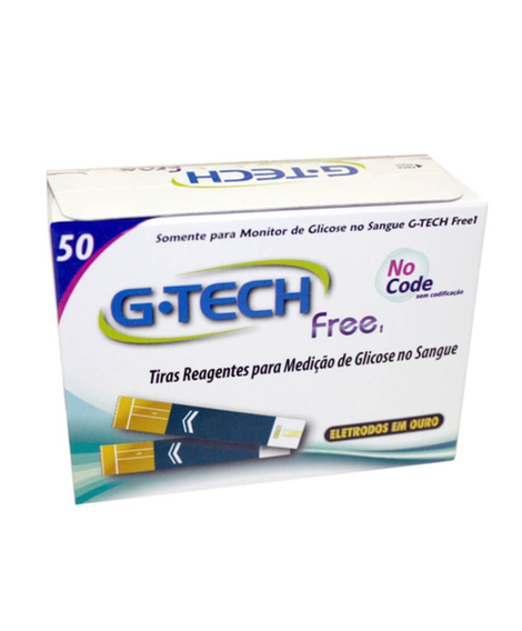 imagem do produto Tiras G-tech Glicose Free 50un - G.TECH