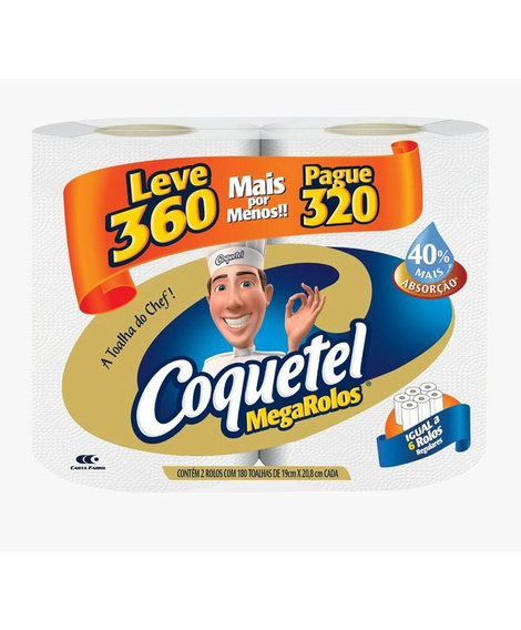 imagem do produto Toalha de papel coquetel 2 unidades - SOFTYS