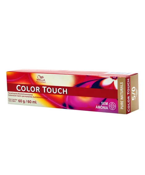 imagem do produto Tonalizante wella color touch 5/0 castanho claro 60ml - WELLA