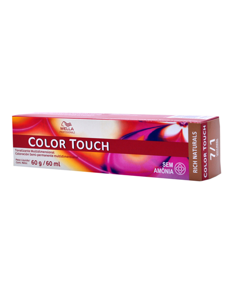 imagem do produto Tonalizante wella color touch 7/1louromedio acinzentado 60ml - WELLA