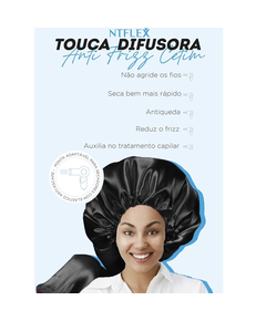 imagem de Touca difusora cetim ntflex antifrizz ref 4048 unidade - NT FLEX