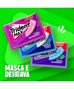 imagem de Trident max cool raspberry 16,5g - MONDELEZ BRASIL LTDA