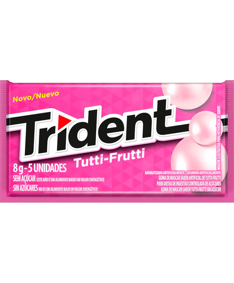 imagem do produto Trident tutti-frutti 5 unidades 8g - MONDELEZ BRASIL LTDA
