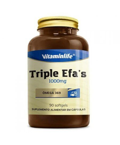 imagem de Triple efas ômega 369 1000mg 90 cápsulas vitaminlife - VITAMINLIFE