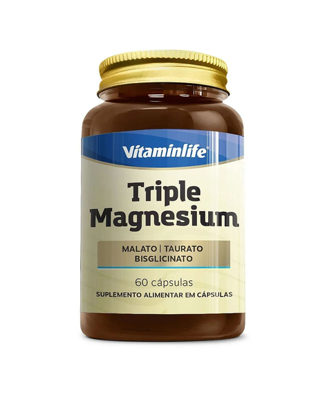 imagem do produto Triple magnesium 60 cpsulas vitaminlife - VITAMINLIFE
