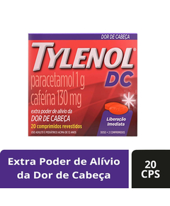 imagem de Tylenol dc 1g 20 comprimidos - JOHNSON E JOHNSON