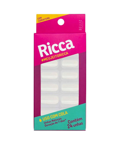 imagem de Unhas ricca natural curvatura 24 unidades - RICCA