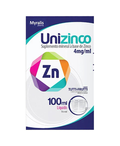 imagem de Unizinco solução oral 100ml - MYRALIS