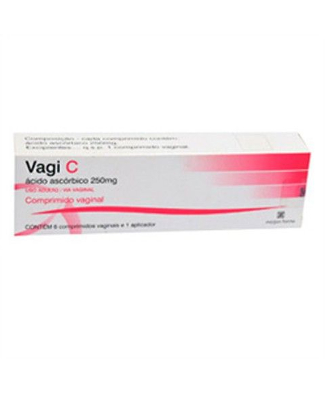 imagem do produto Vagi c 250mg 6 comprimidos vaginais e 1 aplicador - MARJAN