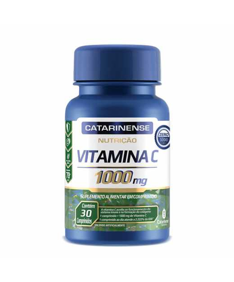 imagem do produto Vitamina c 1.000mg 30 comprimidos catarinense - CATARINENSE