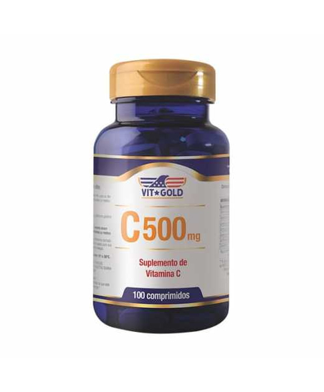 imagem do produto Vitamina c 500mg 100 comprimidos - VIT GOLD