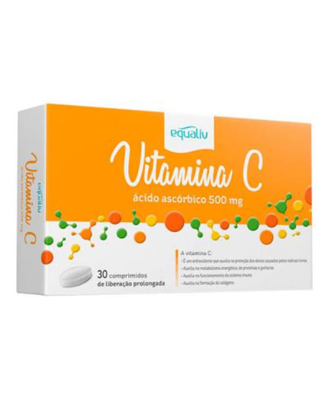 imagem do produto Vitamina c 500mg 30 comprimidos equaliv - EQUALIV FARMA