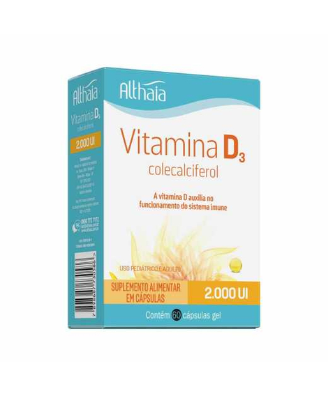 imagem do produto Vitamina d3 2.000ui 60 capsulas - ALTHAIA