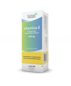 imagem de Vitamina e 400mg 30 cápsulas biolab - BIOLAB