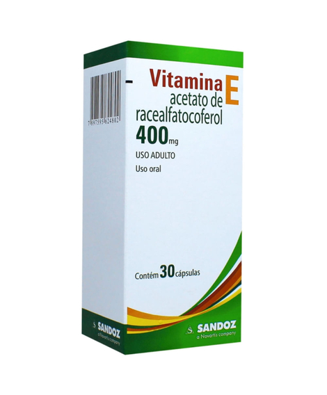 imagem do produto Vitamina e 400mg 30 capsulas sandoz - SANDOZ