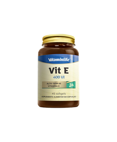 imagem de Vitamina e 400ui 45 cápsulas - VITAMINLIFE