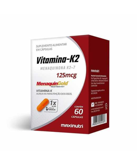 imagem do produto Vitamina k2 125mcg 60 cpsulas - MAXINUTRI