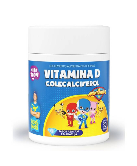 imagem do produto Vitatoon vitamina d maracuja e abacaxi 30 gomas - MAXINUTRI