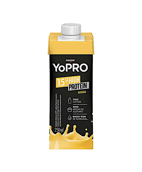 imagem do produto Yopro 15g high protein banana 250ml - DANONE