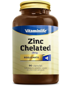 imagem de Zinco chelated 28mg 90 cápsulas vitaminlife - VITAMINLIFE