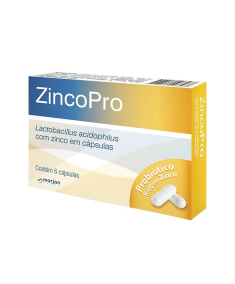 imagem do produto Zincopro 6 capsulas - MARJAN